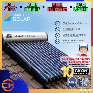 SMARTSOLAR Hybrid Solar Water Heater System For Hot Waters