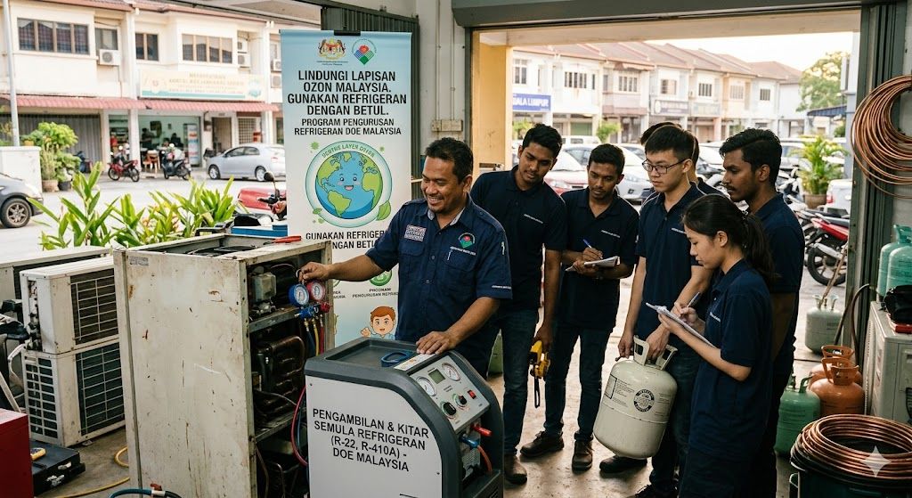 refrigerant recycling ozone control Malaysia DOE