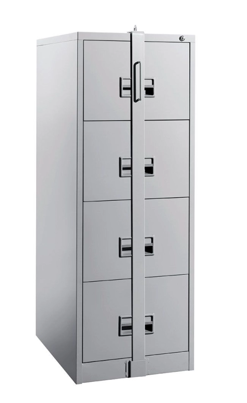 IPS-106/A-LB 4-Drawers Steel Filing Cabinet With Recess Handle & Locking Bar C/W Ball Bearing Slide Cheras