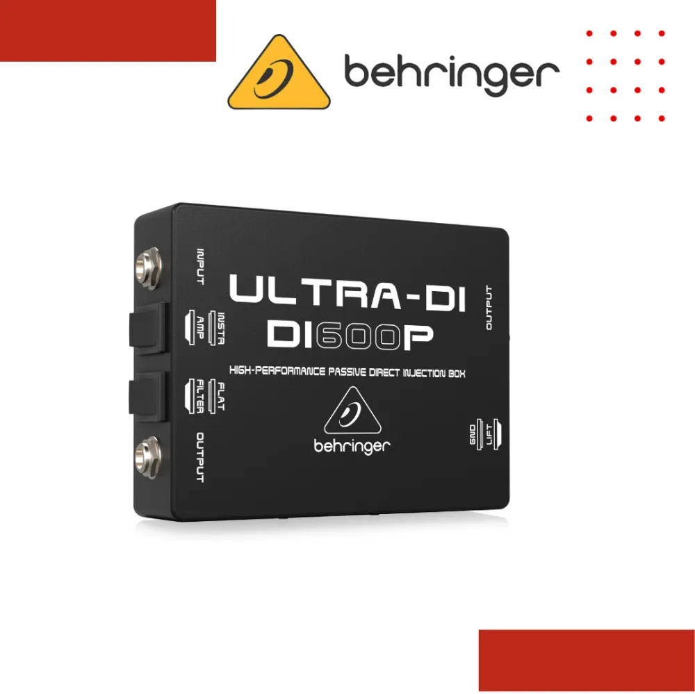 Behringer Ultra-DI DI600P 1-channel Passive Microphone / Instrument Direct Box