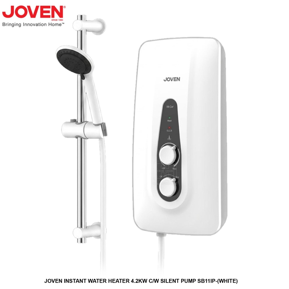 JOVEN INSTANT WATER HEATER 4.2KW COME WITH SILENT PUMP SB11IP WHITE