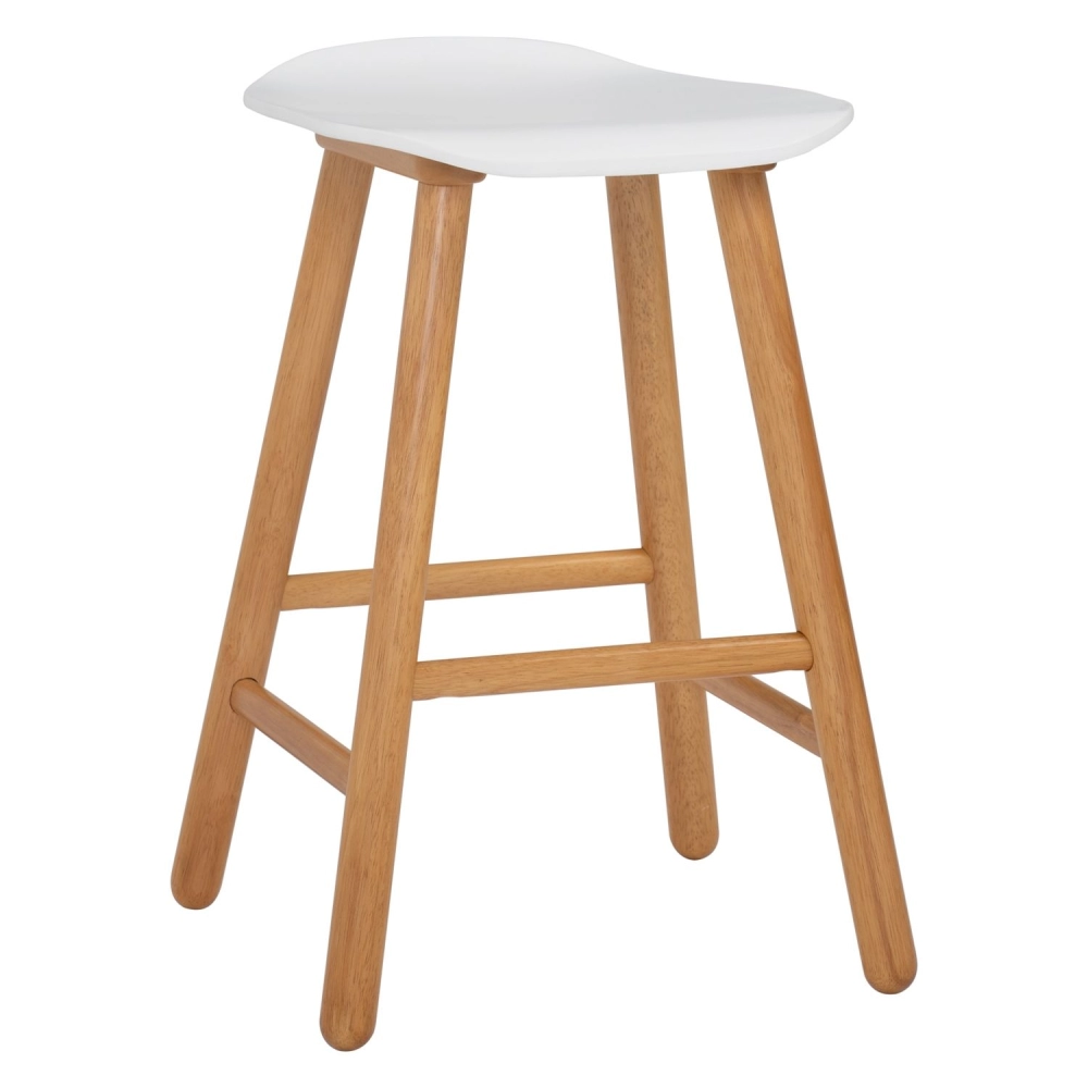 Hetty Barstool - White (60cm Seat Height)