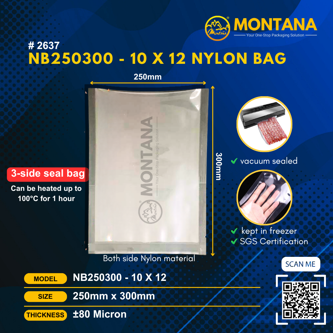 (2637) NB250300 - 10 x 12 NYLON BAG