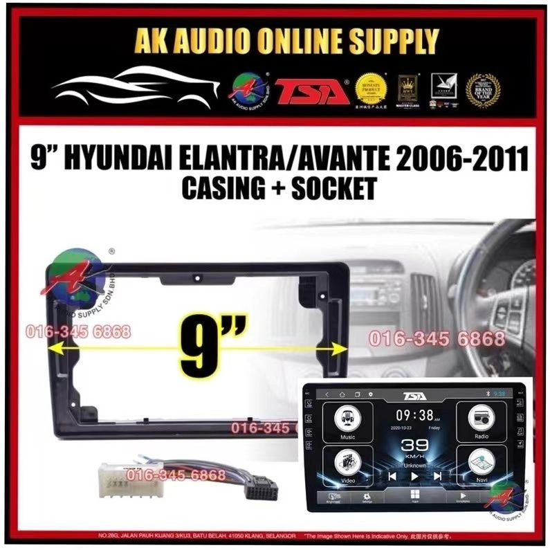 🎁Free AHD Camera 🎁8Ram + 128GB Carplay◾TSA Hyundai Elantra / Avante 2006 - 2011(Small)  Android 9'' inch  TS10 CarPlayer