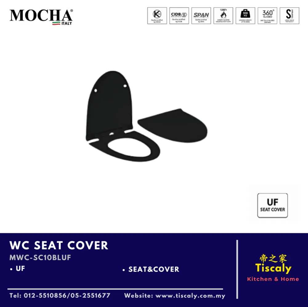 MOCHA WC SEAT COVER MWC-SC10BLUF