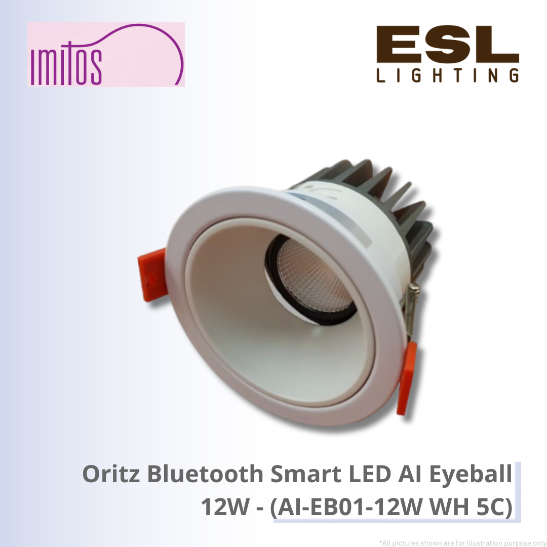 IMITOS Oritz Bluetooth Smart LED AI Eyeball 12W - AI-EB01-12W WH 5C