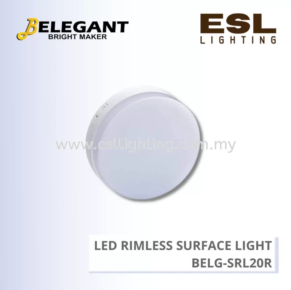 BELEGANT LED RIMLESS SURFACE LIGHT 20W - BELG-SRL20R