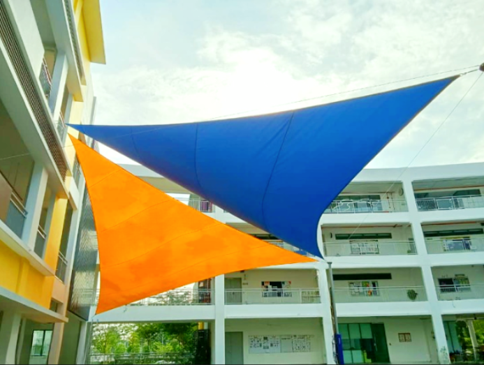 outdoor Tensile Shade - Stylish & Durable Weather Protection