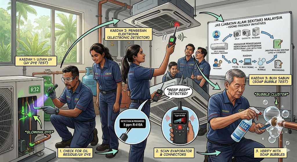 refrigerant leak monitoring procedures Malaysia