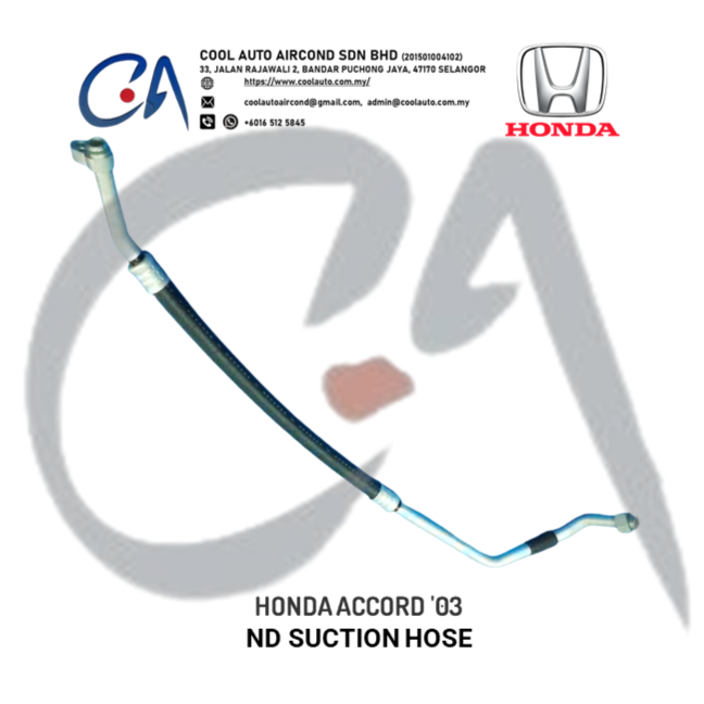 HONDA ACCORD '03 ND SUCTION HOSE