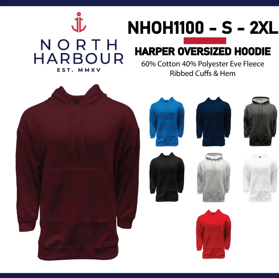 Polyester Hoodie No Zip Sweatshirt