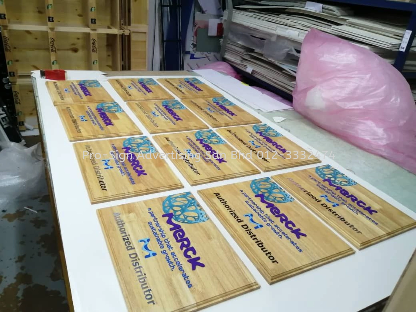 3D WOOD SIGN/ PLAQUE (MERCK, 2021, SUBANG)