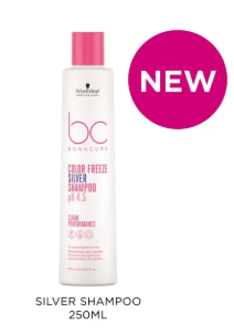 Schwarzkopf BC pH 4.5 Color Freeze Silver Micellar Shampoo - 250ml (New Packaging)