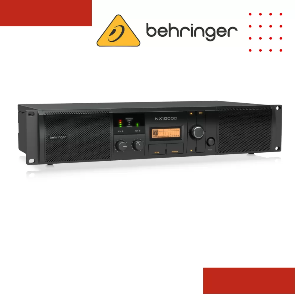 Behringer NX-1000D Power Amplifier with DSP (nx1000d)