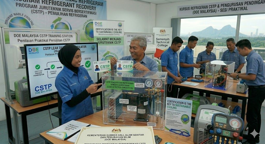 CSTP HVAC refrigerant certification Malaysia DOE
