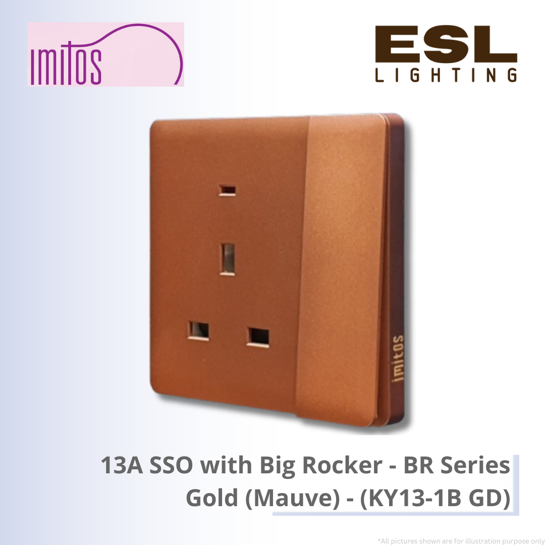 IMITOS 13A SSO with Big Rocker (BR Series) Gold (Mauve) - KY13-1B GD