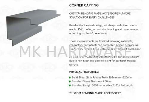 UPVC CORNER CAPPING