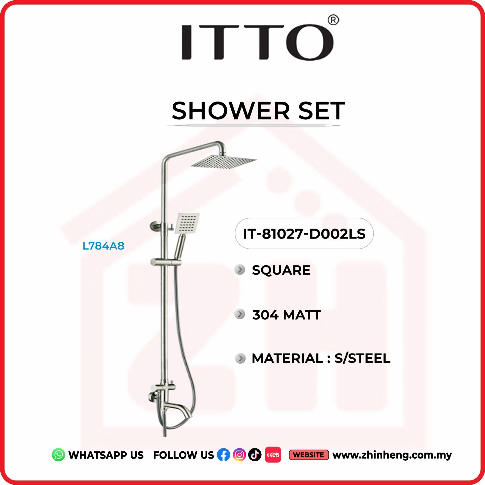 ITTO SHOWER SET  IT-81027-D002LS