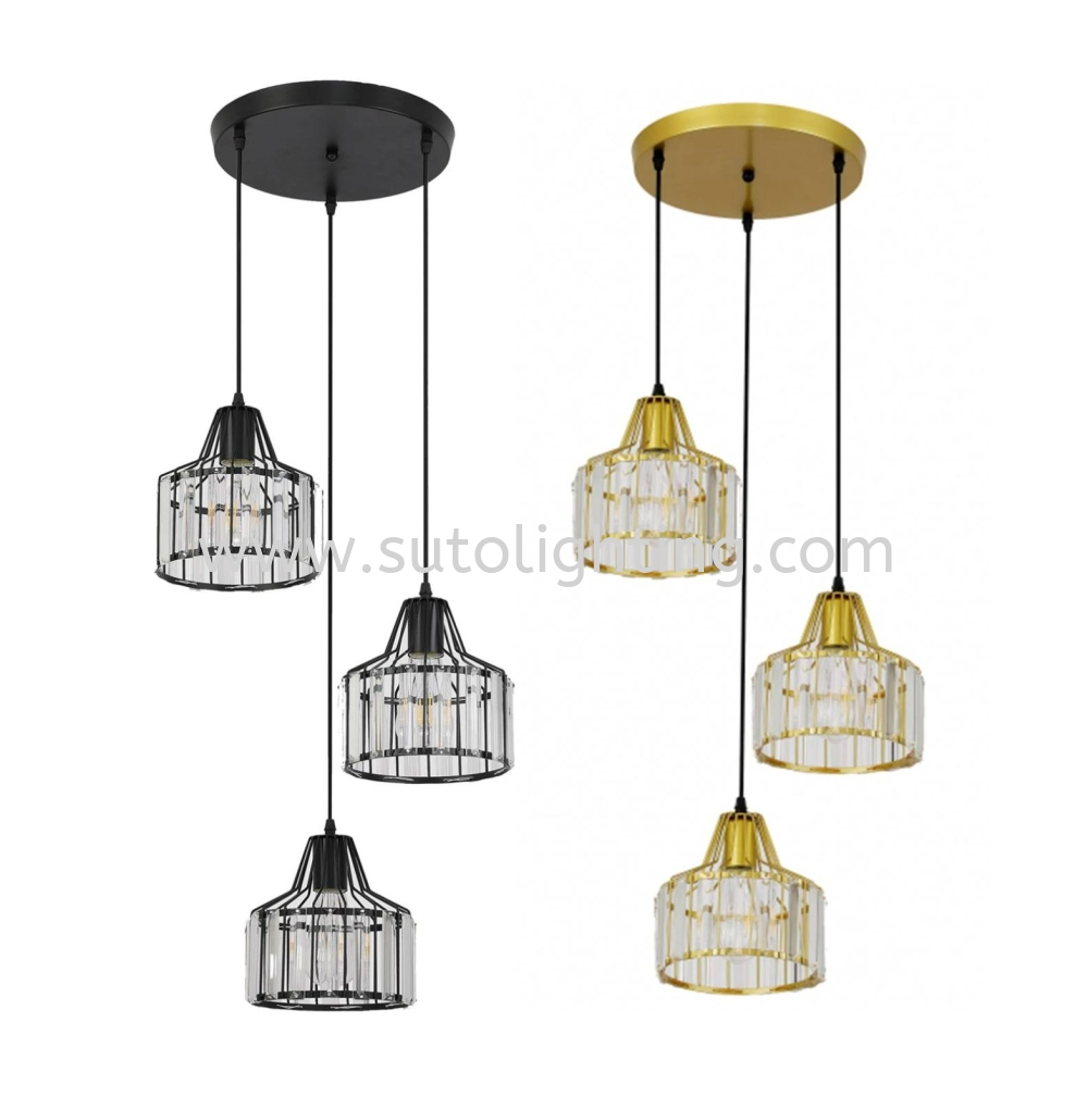 PX 7981/3 BK Pendant Light