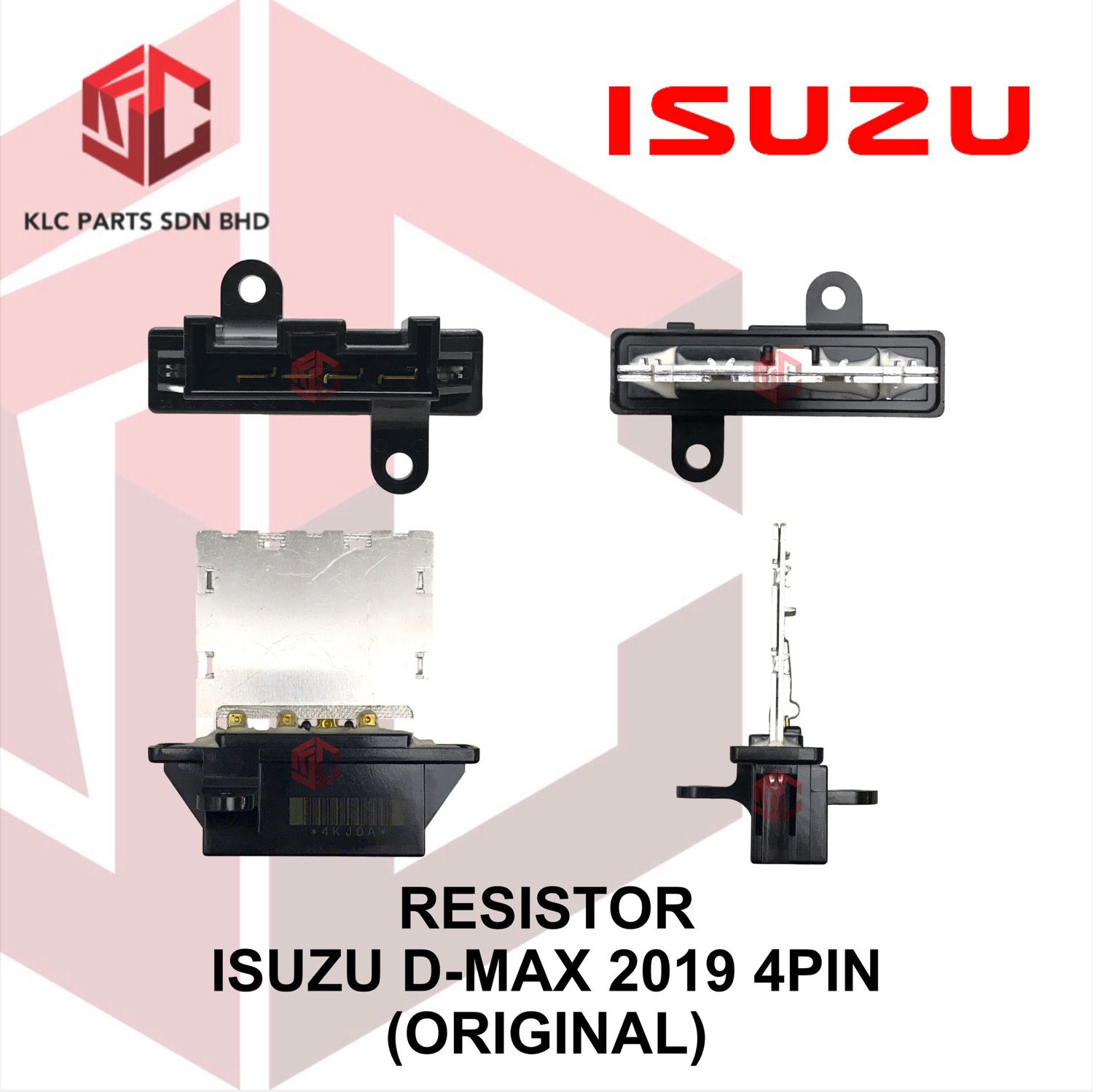 RESISTOR ISUZU D-MAX 2019 4PIN (ORIGINAL)