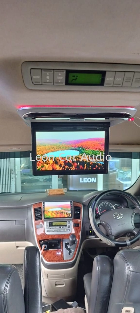 Leon Toyota Vellfire Alphard anh20 12" full hd hdmi usb mp4 roof led monitor