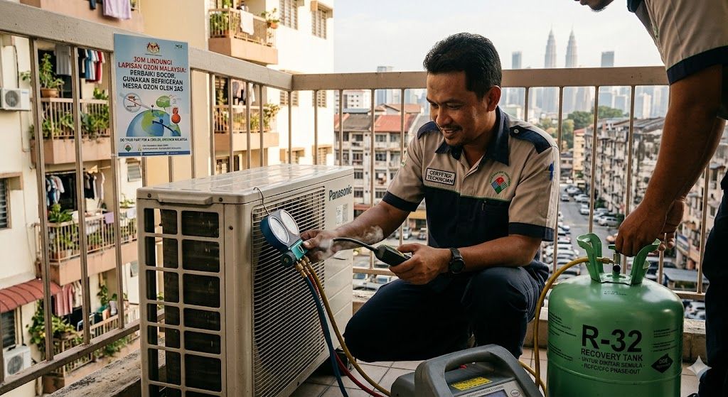 ozone layer protection HVAC refrigerant Malaysia