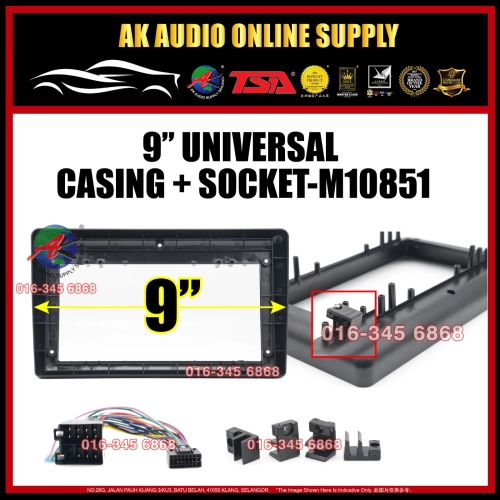 Android Player 9" inch Universal Casing + Socket- M10851