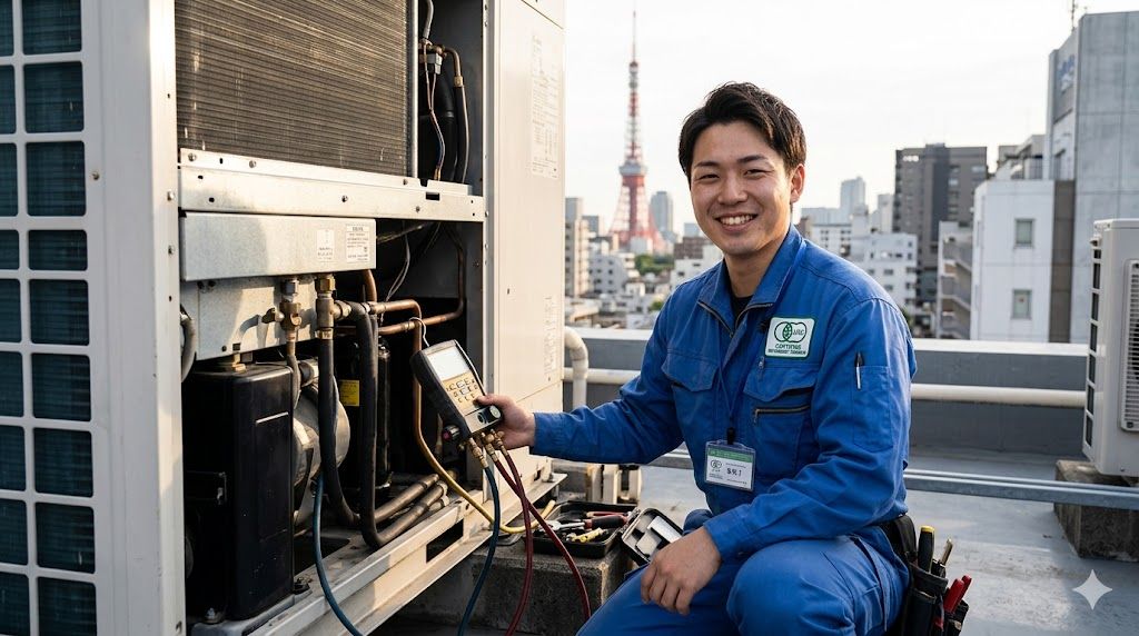 JAS certified refrigerant technician
