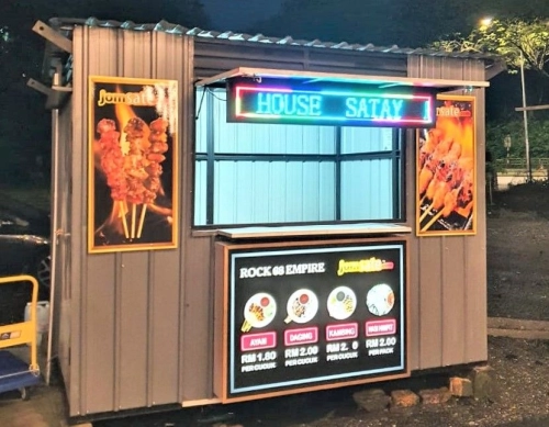 Satay Food Kiosk Cabin