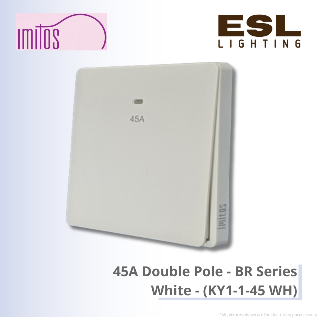IMITOS 45A Double Pole (BR Series) White - KY1-1-45 WH