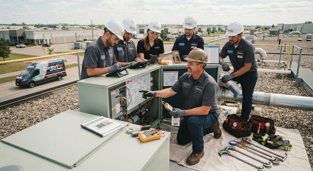 Industrial HVAC installation safety training