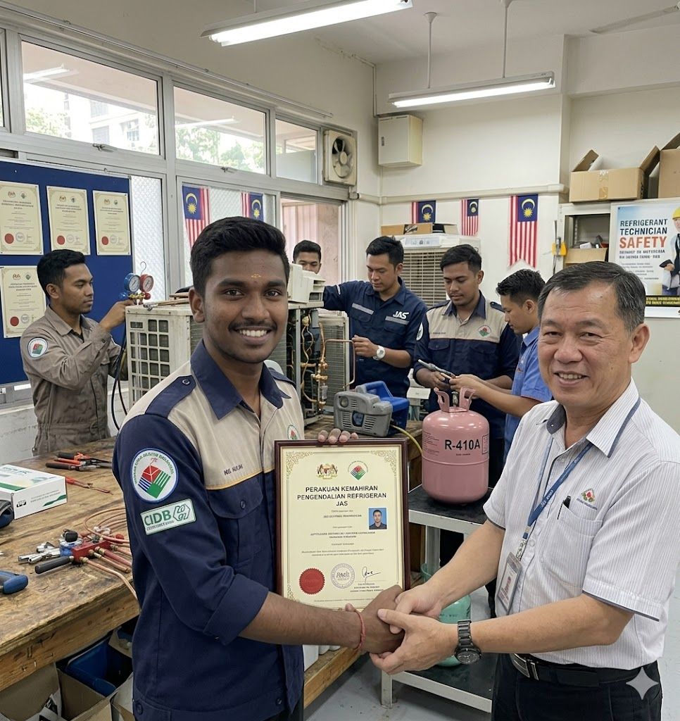 refrigerant handling skills certification Malaysia JAS