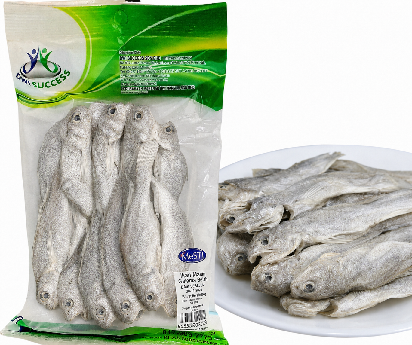 Split Croaker 100 Grams RM5.50 X 5 Units C.Dwi Success