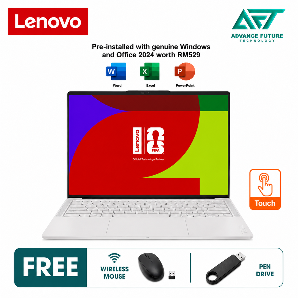 Lenovo Yoga Slim 7 Ultra 14IPH11 83QK004JMJ 14" WQXGA+ POLED Touch Laptop Seashell ( Intel Core Ultra 7 355, 32GB, 1TB SSD, Intel, W11, H&S 2024&M365 )