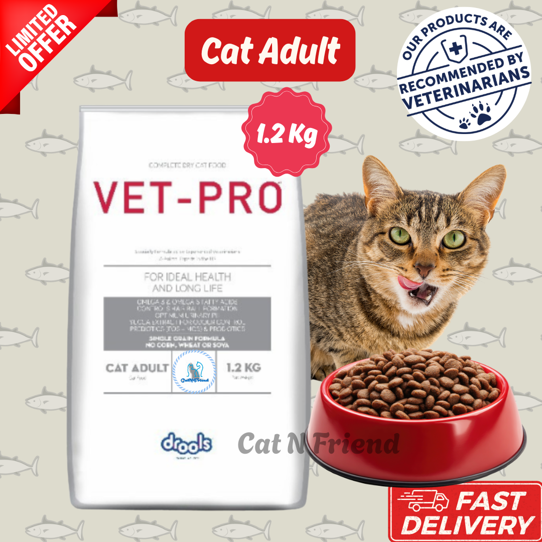 Vet-Pro Feline Cat Adult Dry Cat Food 1.2kg