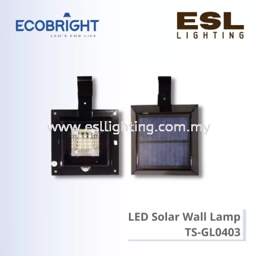 ECOBRIGHT LED Solar Wall Lamp 6W - TS - GL0403