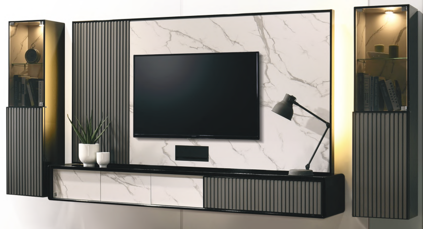 VD-9055GY SET 3 WALL MOUNTED TV CABINET (LCD SERIES)