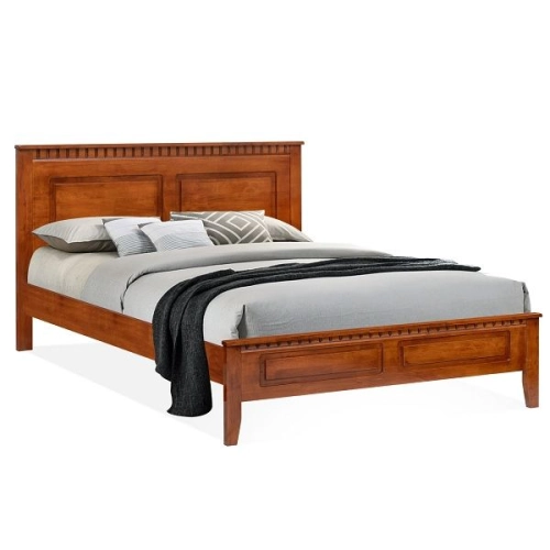 DARWIN 5′ Queen Wooden Bed Oak