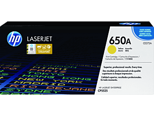 HP 650A Yellow Original LaserJet Toner Cartridge CE272A
