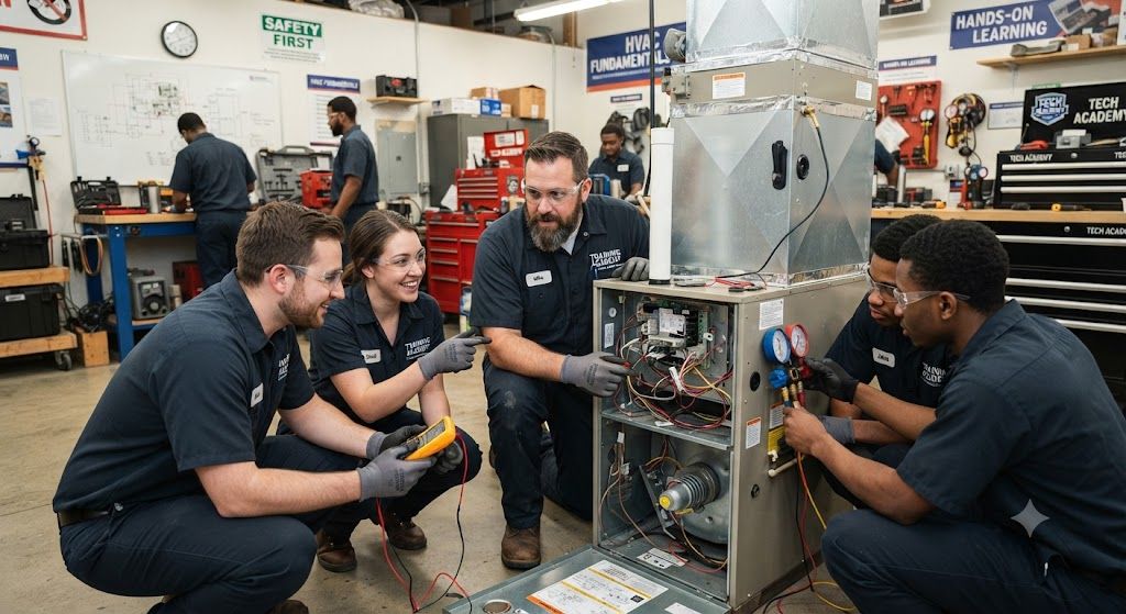 HVAC service technician training