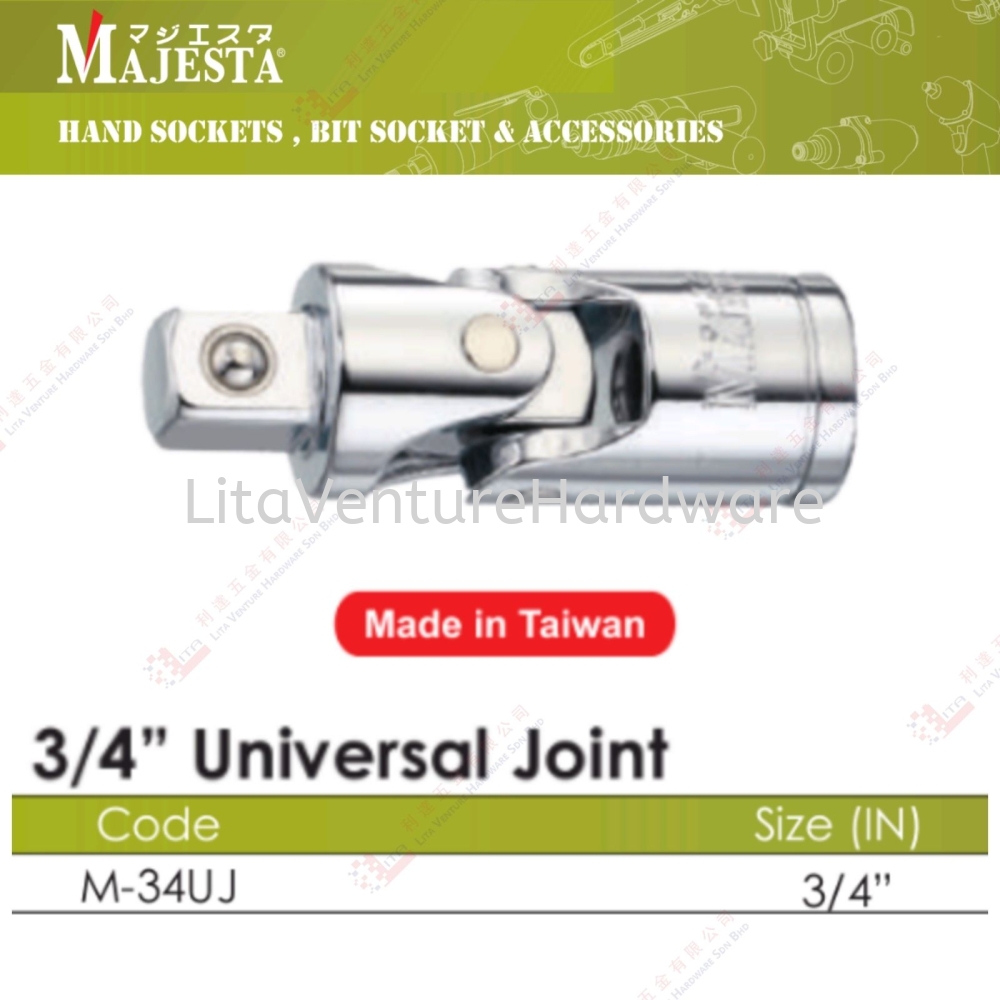 MAJESTA BRAND 3/4'' UNIVERSAL JOINT - M34UJ