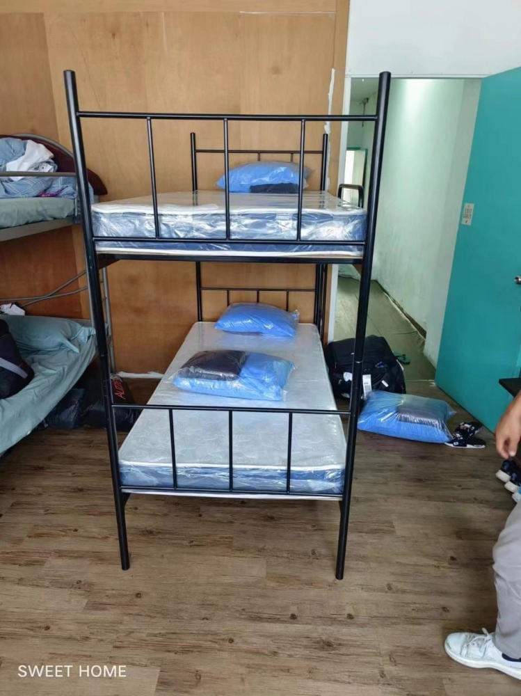 Double Decker Metal Bed Hostel | Hostel Single Mattress Tilam Murah | Selimut Bantal Pillow Murah Cotton Kekabu | Hostel Furniture Supplier | Pembekal Perabot Asrama | KL | Klang | Seremban | Ipoh Perak | Muar | Kulim | Lunas