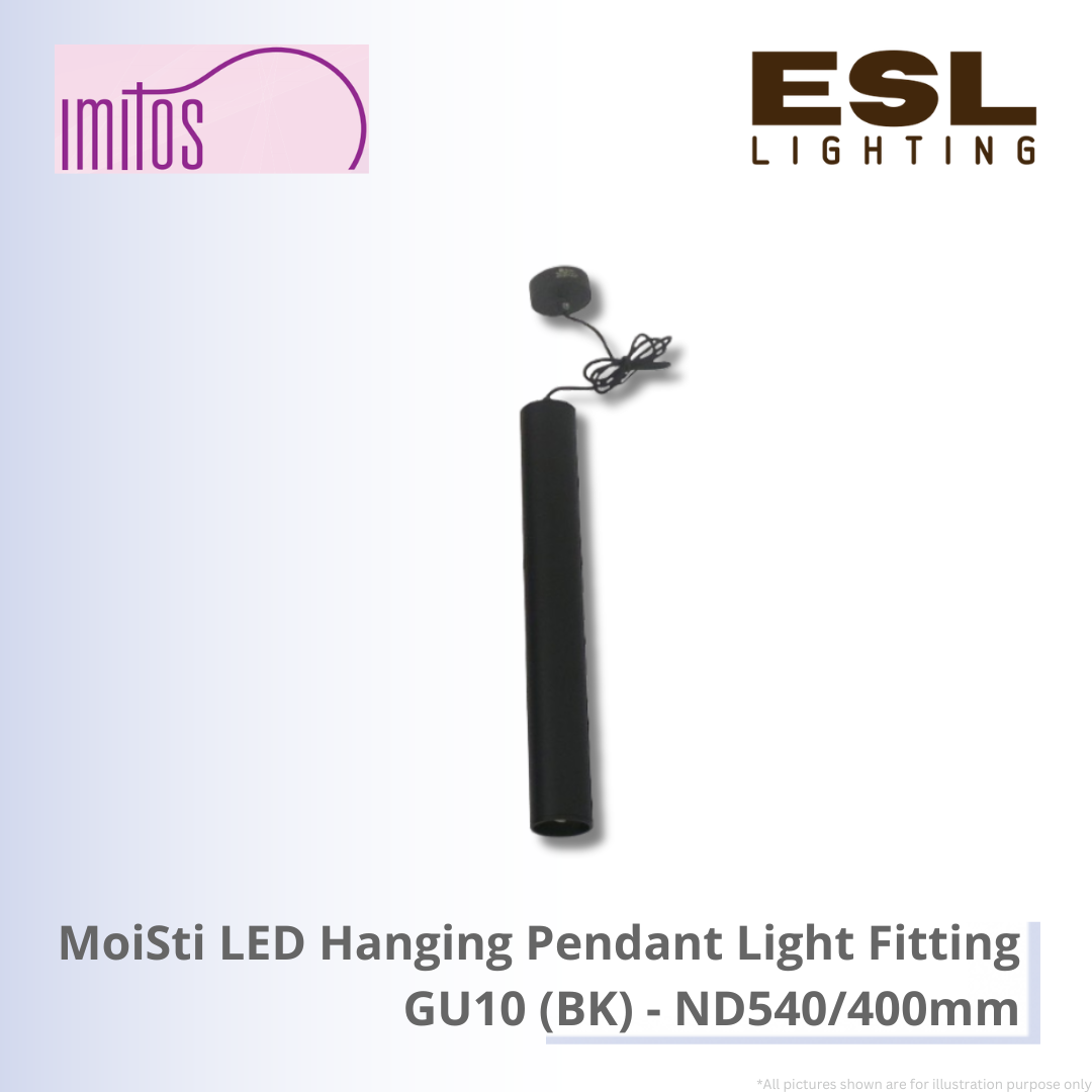 IMITOS MoiSti LED Hanging Pendant Light Fitting GU10 (BK) - ND540/400mm