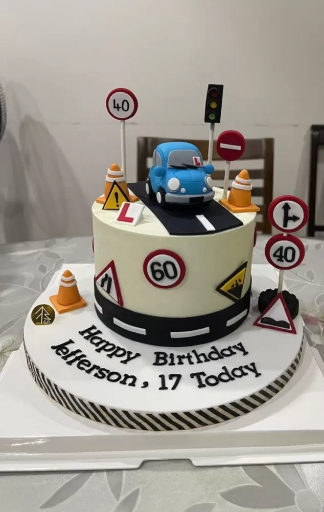 Driving License Cake