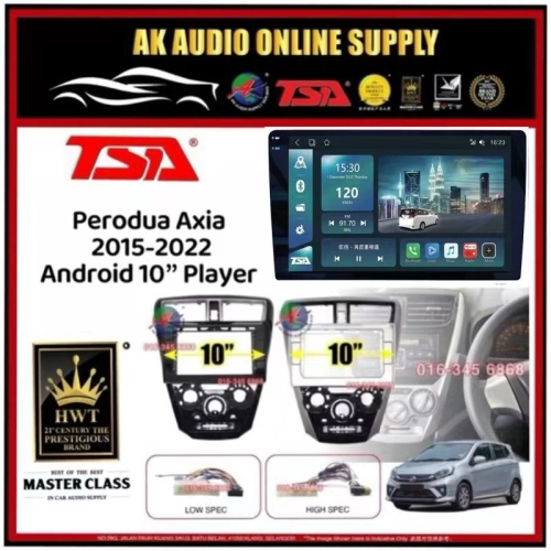 🆕 1K Screen 2+32GB 4G 8-CORE 🆕 TSA Perodua Axia 2015 - 2022 Android 10'' inch CarPlay/DSP/BLU-RAY Car Player