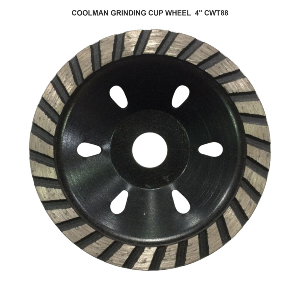 COOLMAN GRINDING CUP WHEEL 4" CWT88