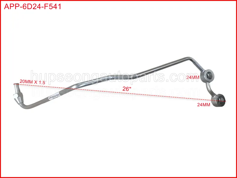 FUSO 6D24 AIR COMPRESSOR PIPE #M20X1.5X24MMX24MM (APP-6D24-F541)