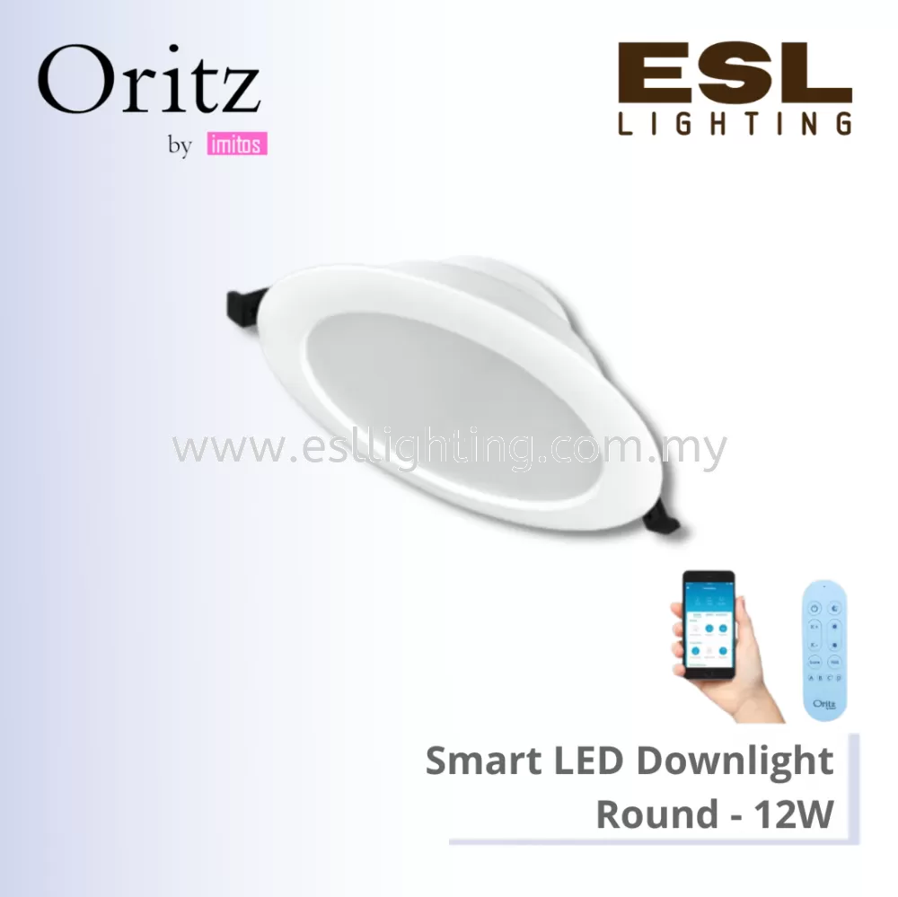 ORITZ by Imitos Smart LED Downlight Round 12W - LED AI-R-DL01 12W (Bluetooth/Tuya Smart) Remote Control RGB+CCT 