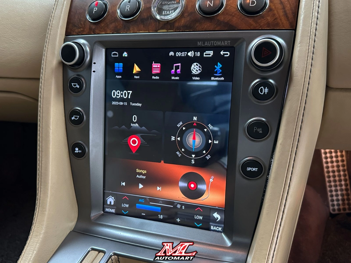 *NEW Aston Martin DB9 Vertical Style Android Monitor (10.4")