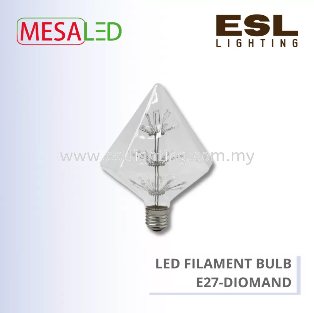 MESALED LED FILAMENT BULB E27 4W - E27-DIOMAND